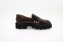Patent leather loafers - Dark brown