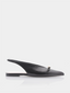 Bow Flat Slingback - Noir