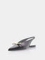 Bow Flat Slingback - Noir