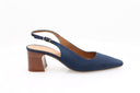 Nubuck high heel - Dark blue