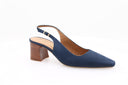 Nubuck high heel - Dark blue