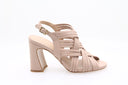 Karen Heeled Sandal - Pale Pink