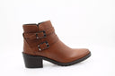 Mid-block heel ankle boots - Brown