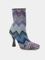 Gea Boot Chevron Wave - Bleu et Violet