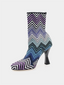 Gea Boot Chevron Wave - Bleu et Violet