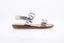NATURINO silver leather sandals with flower for girls
NATURINO silver scratch sandals summer comfort
NATURINO open shoes for girls in silver flower leather

