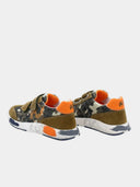 Baskets Garçon en suède - Imprimé Camouflage