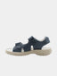 Sandales ouvertes enfant à brides avec étoile bleue - Bleu