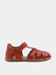 Sandales en cuir - Rouge