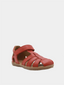Sandales en cuir - Rouge