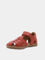 Sandales en cuir - Rouge