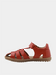 Sandales en cuir - Rouge