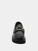 Mocassins en cuir verni - Noir