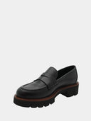 Mocassins en cuir - Noir