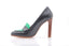 RALPH LAURENT - Escarpin à talon - Noir et Turquoise