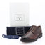 ROBERTO SERPENTINI - Derby Brogue Homme en cuir grainé - Marron foncé