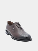 Laced leather Oxfords - Dark brown