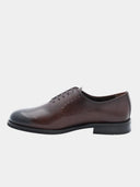 Richelieu en cuir à lacets - Marron foncé