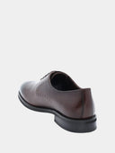 Richelieu en cuir à lacets - Marron foncé
