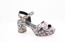 Deirdre 70 Sandal - Metallic Blue