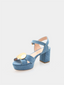 Deirdre Plateau Sandal - Bleu
