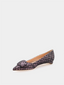 RUPERT SANDERSON - Mermaid Pebble Ballerina - Zwart en roze 