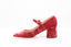 RUPERT SANDERSON - Carmen Mary Jane Velvet - Pink