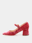 Carmen Mary Jane Velvet - Rose
