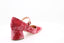 RUPERT SANDERSON - Carmen Mary Jane Velvet - Pink
