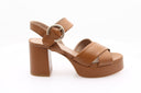 Petra Heeled Sandal - Brown