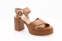Petra Heeled Sandal - Brown