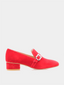 Crystal Geo Buckle - Rouge