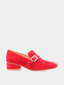 Crystal Geo Buckle - Rouge
