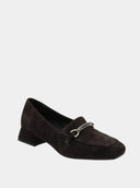 Mocassin à talon Larissa - Brun