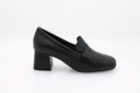 Becka Heeled Loafer - Black