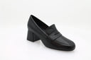 Becka Heeled Loafer - Black