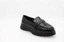 Evanthi Patent Loafers - Black
