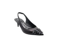 Slingback Leather Pumps - Black