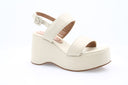 Platform Leather Sandals - Ivory