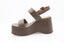 VICENZA - Sandales Plateforme en cuir - Marron