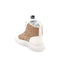 VOILE BLANCHE - Baskets Montantes pour Femmes en cuir crème - Carthy Clean