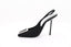 YVES SAINT LAURENT - George 115 Slingback Crepe de Chine - Noir