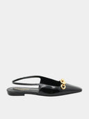 YVES SAINT-LAURENT - Silvana 05 Slingback Ballerina - Noir