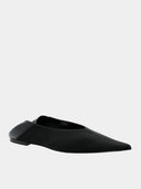 Nour Grosgrain Slippers - Black