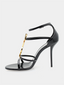 Cassandra 100 Sandal - Noir/Doré