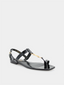 Cassandra 05 Sandal (Cuir verni) - Noir