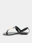 Cassandra 05 Sandal (Cuir verni) - Noir