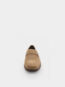 Mocassins en daim – Camel - Chaussures Homme Marque Italienne Baldinini 