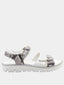 PRIMIGI - Sandales ouvertes pour filles - Blanc & motif reptile