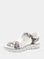 Sandales ouvertes enfant à motif reptile - Blanc et gris